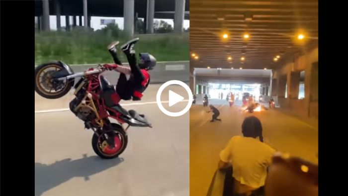 VIDEO: Ποζεράς των social media προκαλεί τεράστιο ατύχημα VIDEO: Ποζεράς των social media προκαλεί τεράστιο ατύχημα