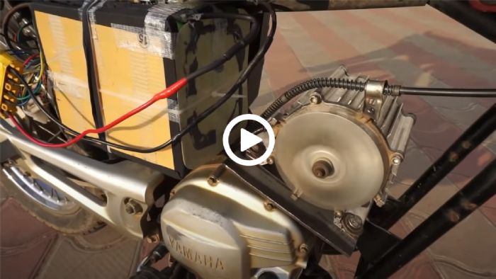 VIDEO: Μερακλίδικη, σπιτική... ηλεκτρική μοτοσυκλέτα