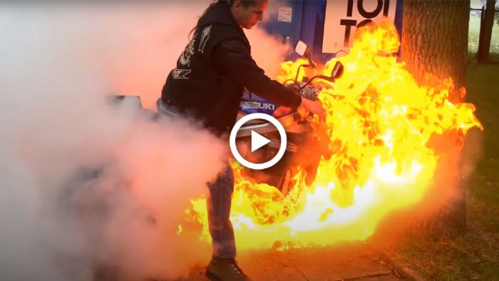 VIDEO: Burnout μέχρι... λαμπαδιάσματος VIDEO: Burnout μέχρι... λαμπαδιάσματος