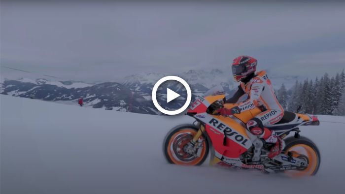 VIDEO: Όταν ο Marquez έσκισε τα χιόνια με την RC213V! VIDEO: Όταν ο Marquez έσκισε τα χιόνια με την RC213V!