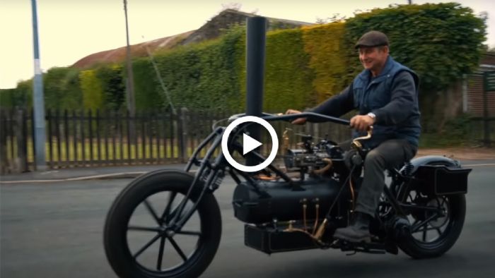 VIDEO: Αυτή η μοτοσυκλέτα κινείται...με ατμό! VIDEO: Αυτή η μοτοσυκλέτα κινείται...με ατμό!