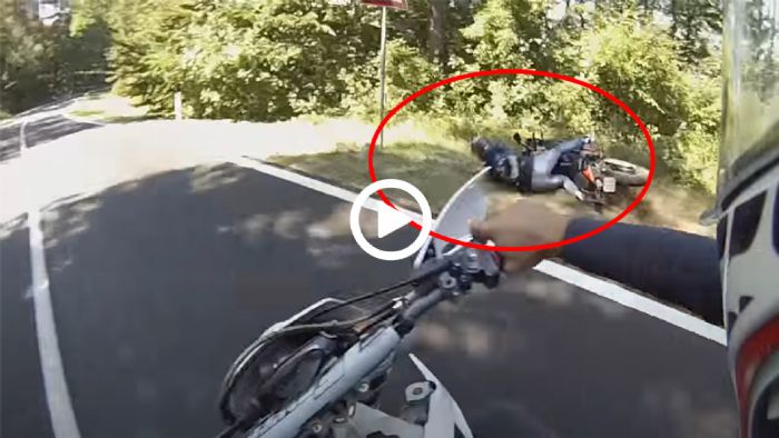 VIDEO: Όταν πατάς φρένα πανικού μέσα στην στροφή 