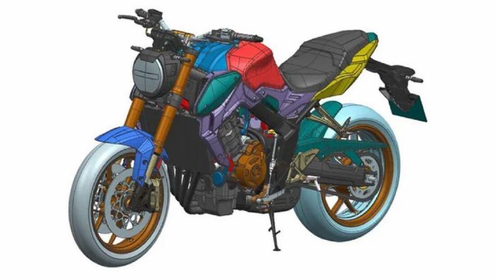 Ένα από τα σχέδια της νέας μοτοσυκλέτας (φωτό: Motorrad magazine) Ένα από τα σχέδια της νέας μοτοσυκλέτας (φωτό: Motorrad magazine)