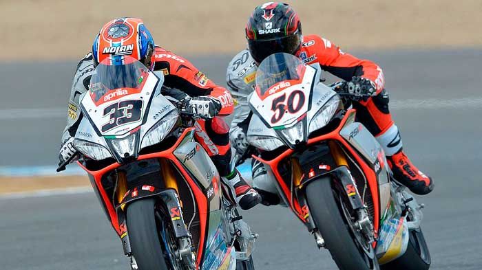 Το δυναμικό ντουέτο της Aprilia Το δυναμικό ντουέτο της Aprilia