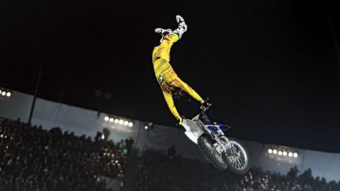 Στη φωτογραφία, ο Αυστραλός αναβάτης του FMX Rob Adelberg, που βγήκε τέταρτος στον αγώνα του Μεξικού.
