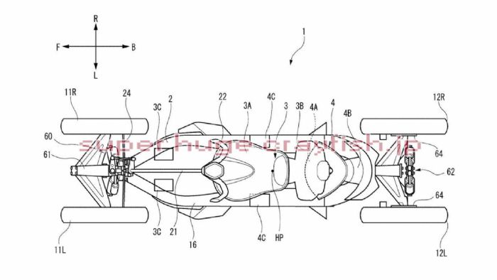 Μερικά από τα σχέδια της Yamaha για το υπό ανάπτυξη τετράτροχο όχημα της. 