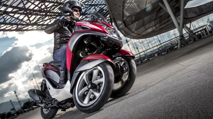 Η Yamaha παρουσίασε το μοντέλο παραγωγής του Tricity. Η Yamaha παρουσίασε το μοντέλο παραγωγής του Tricity.