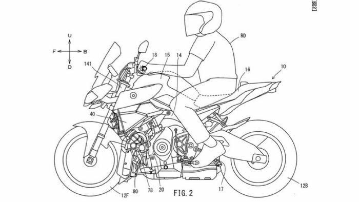 Εικόνες από τα σχέδια της Yamaha για την υπό ανάπτυξη μοτοσυκλέτα με Turbo. 