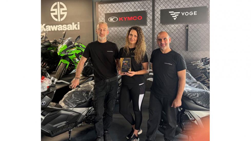Moto Ξουχέλλης: Διπλή κορυφή ως Best Dealer και Best After Sales KYMCO
