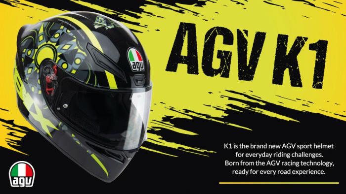 AGV K1: Εμπνευσμένο από τους αγώνες